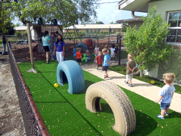 Artificial Grass Installation Hernando Beach, Florida Playground Turf, Commercial Landscape