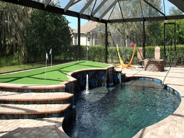 Artificial Turf Installation Daytona Beach, Florida Putting Green, Backyard Landscaping Ideas